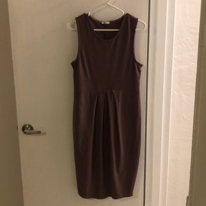 Mauve colored maternity dress